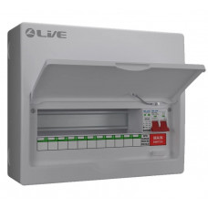 Live LSMC14M-SP 14 Way (11 Usable Way) Metal Clad Surge Protection Consumer Unit 100A Main Switch