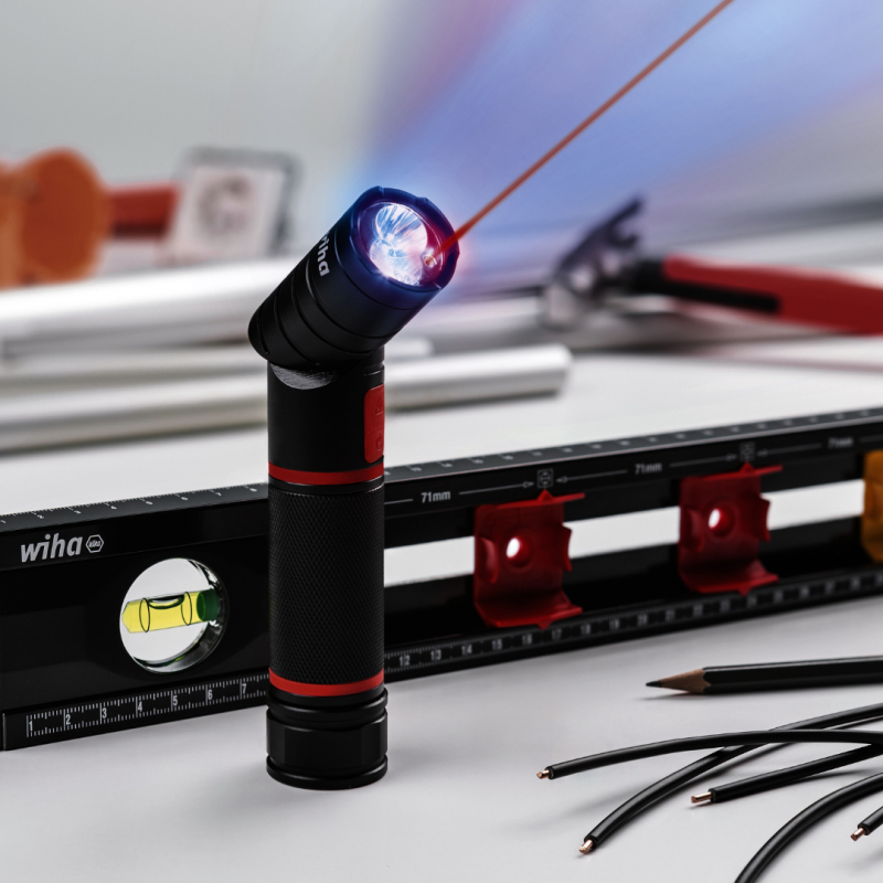 Wiha Flashlight with LED, Laser and UV Light Express Electrical