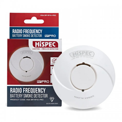 Hispec 10YR Lithium Battery Wireless Interlink Smoke Alarm